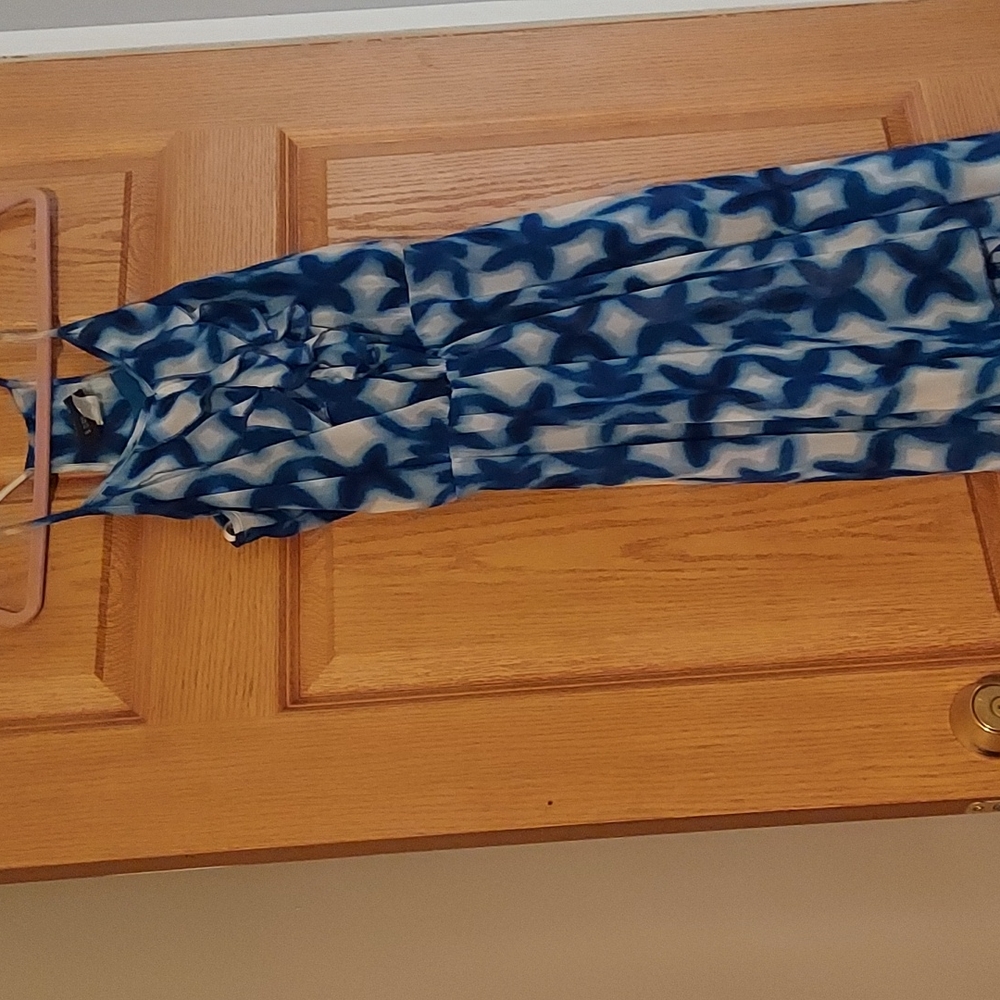 Blue and white summer dress size3-4